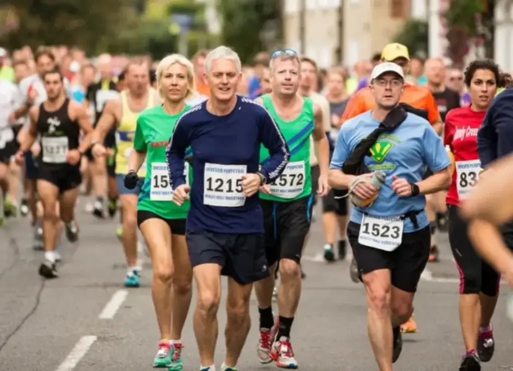 Runners in the Henley Half Marathon